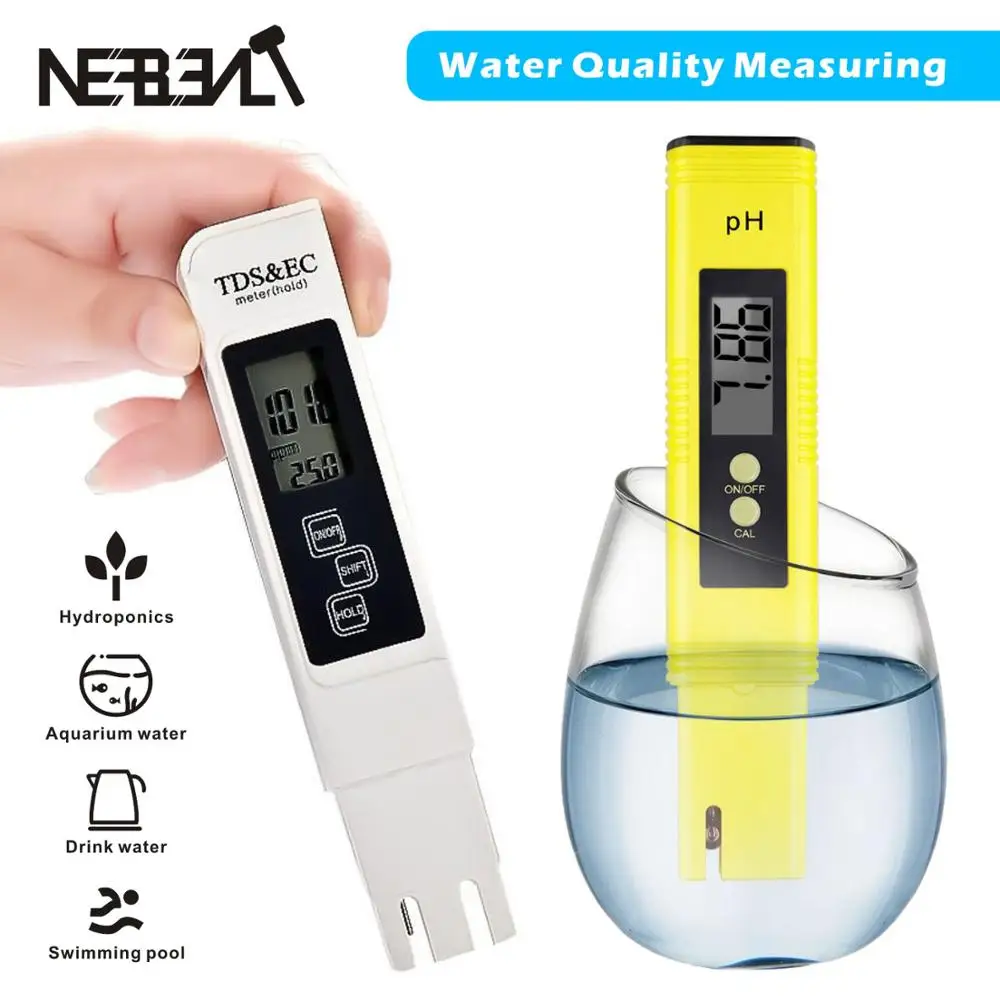 Digital LCD PH TDS&EC Meter Pen of High Precision Acidity Meter Monitoring instrument Water Quality Testing Equipment
Digital LCD PH TDS&EC Meter Pen of High Precision Acidity Meter Monitoring instrument Water Quality Testing Equipment