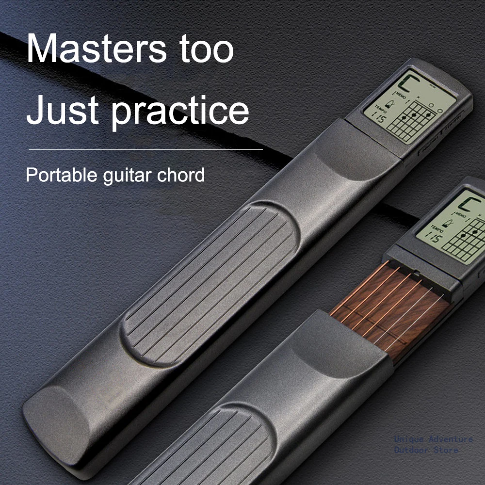 Portable 6-Tone Pocket Guitar Chord Trainer Practice Tool Can Rotate Chord Diagram Screen Guitar Finger Trainer Accessories
Portable 6-Tone Pocket Guitar Chord Trainer Practice Tool Can Rotate Chord Diagram Screen Guitar Finger Trainer Accessories