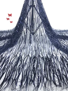 Fashion African Lace Fabric High Quality Gray Color Lace Nigerian Lace Fabric 2018 High Quality Lace 5 Yards For Party 
Fashion African Lace Fabric High Quality Gray Color Lace Nigerian Lace Fabric 2018 High Quality Lace 5 Yards For Party