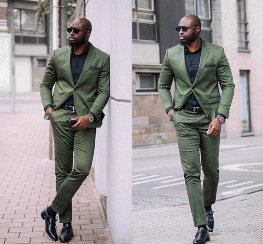 Army Green Mens Suits Slim Fit 2 Pcs Beach Groomsmen Wedding For Black Men Formal Prom Suit (Jacket+Pants) Costumes Mens Blazer
Army Green Mens Suits Slim Fit 2 Pcs Beach Groomsmen Wedding For Black Men Formal Prom Suit (Jacket+Pants) Costumes Mens Blazer