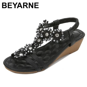 BEYARNE Comfort shoes for women rhinestone sandals summer heels Med large size 2020 women clogs wedge comfort block with fashion
BEYARNE Comfort shoes for women rhinestone sandals summer heels Med large size 2020 women clogs wedge comfort block with fashion