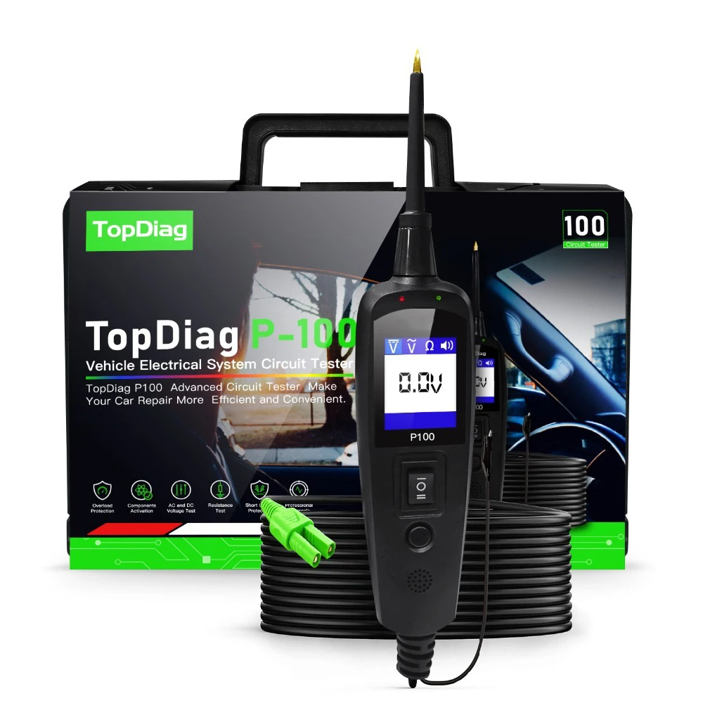 Original JDIAG P100 New Release Power Probe Circuit Tester Electrical System Diagnostics Tool for Cars and Trucks KIT Accessorie
Original JDIAG P100 New Release Power Probe Circuit Tester Electrical System Diagnostics Tool for Cars and Trucks KIT Accessorie