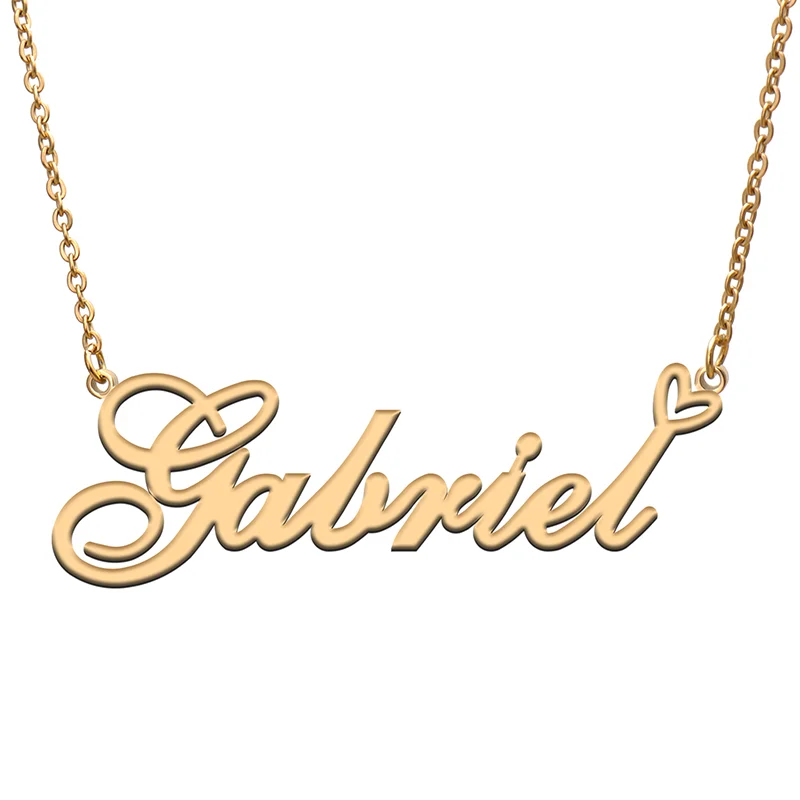Gabriel Name Tag Necklace Personalized Pendant Jewelry Gifts for Mom Daughter Girl Friend Birthday Christmas Party Present
Gabriel Name Tag Necklace Personalized Pendant Jewelry Gifts for Mom Daughter Girl Friend Birthday Christmas Party Present