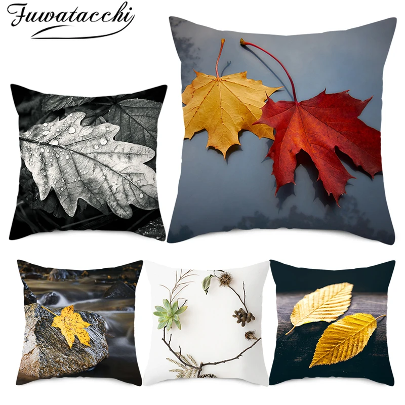 Fuwatacchi Autumn Maple Leaf Cushion Cover 45*45cm Leaves Plant Pillows Cover for Home Decorative Polyester Throw Pillowcases
Fuwatacchi Autumn Maple Leaf Cushion Cover 45*45cm Leaves Plant Pillows Cover for Home Decorative Polyester Throw Pillowcases