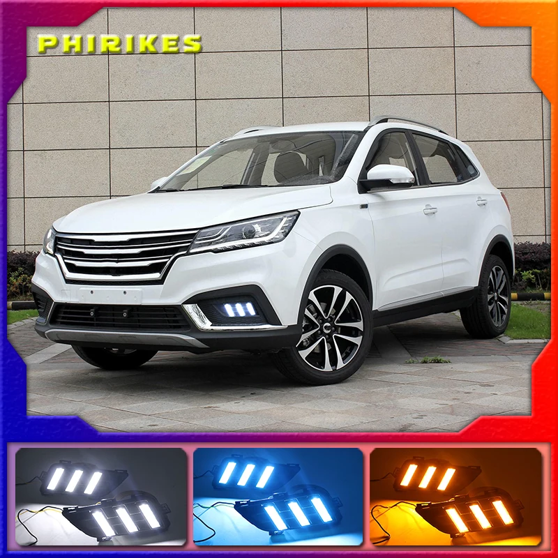 For Roewe RX3 2018 Daytime running lights LED DRL Fog lamp driving lights with Yellow Turn Signal Function
For Roewe RX3 2018 Daytime running lights LED DRL Fog lamp driving lights with Yellow Turn Signal Function