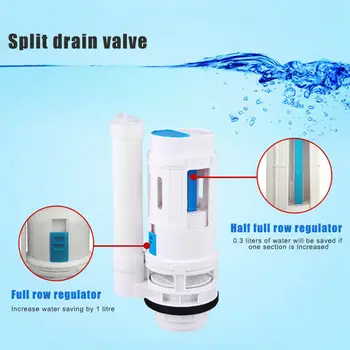 Split Toilet Drain Flush Cistern Valve Two-Button Toilet Water Outlet valve G1/2" Filling Valves Toilet WC water tank fittings
Split Toilet Drain Flush Cistern Valve Two-Button Toilet Water Outlet valve G1/2" Filling Valves Toilet WC water tank fittings