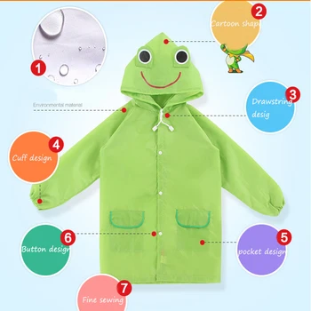 Children's raincoat Cartoon Animal Style Waterproof Kids Raincoat For children Rain Coat Student Animal Style Raincoat
Children's raincoat Cartoon Animal Style Waterproof Kids Raincoat For children Rain Coat Student Animal Style Raincoat