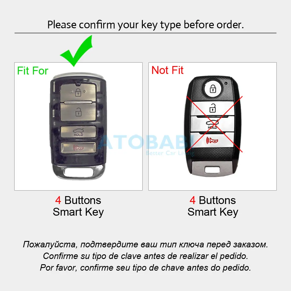 Кожаный чехол для автомобильного ключа Kia Sorento K900 New K7 Cadenza 2017 2018 2019 4 кнопки Smart Remote