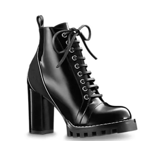 Authentic leather Side zip rivet thick heel mid boots high heel lacing Martin boots women's leather boots heel 9.5cm 
Authentic leather Side zip rivet thick heel mid boots high heel lacing Martin boots women's leather boots heel 9.5cm