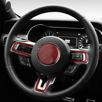 Accessories Steering Wheel trim Red Carbon Fiber Frame Decor Sticker 4PCS For Ford Mustang Decal
Accessories Steering Wheel trim Red Carbon Fiber Frame Decor Sticker 4PCS For Ford Mustang Decal