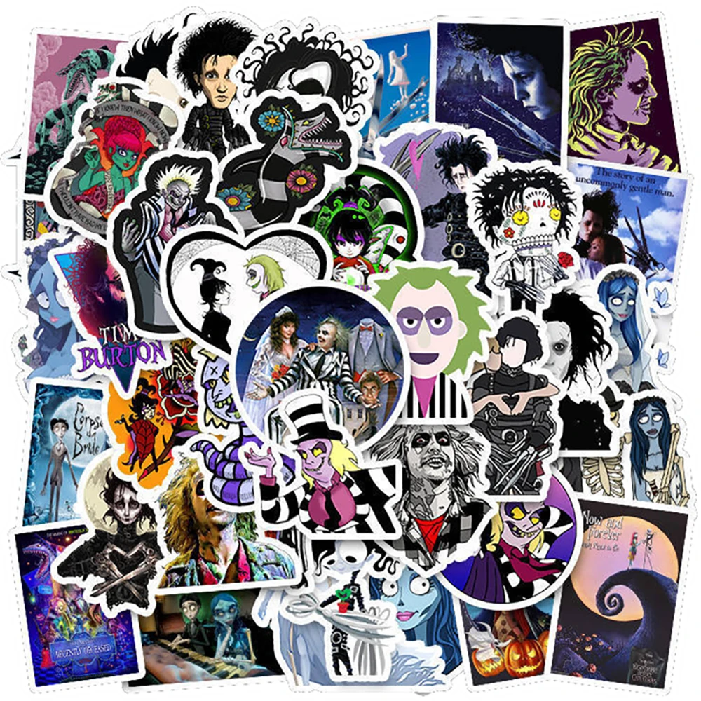 10/30/50PCS Classic Movie Tim Burton Stickers Skateboard Fridge Guitar Laptop Motorcycle Luggage DIY Fun Sticker Decal Kid Toys
10/30/50PCS Classic Movie Tim Burton Stickers Skateboard Fridge Guitar Laptop Motorcycle Luggage DIY Fun Sticker Decal Kid Toys