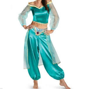Plus Size fairy tale Adult Princess Glittery Sequins Jasmine Cosplay 2Pcs Outfit Set Halloween Party Dress Up Cosplay Costumes
Plus Size fairy tale Adult Princess Glittery Sequins Jasmine Cosplay 2Pcs Outfit Set Halloween Party Dress Up Cosplay Costumes