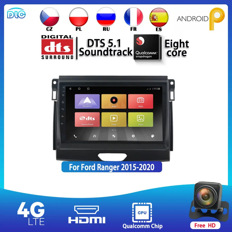 Qualcomm Android 9 IPS DSP 4G+64G Multimedia Car DVD Player Navigation GPS Radio stero Head Unit For Ranger 2015-2020
Qualcomm Android 9 IPS DSP 4G+64G Multimedia Car DVD Player Navigation GPS Radio stero Head Unit For Ranger 2015-2020