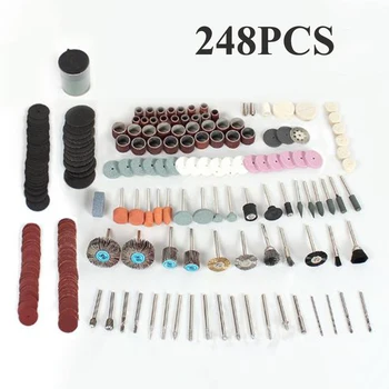 248 Pieces Rotary Tool Parts Accessories For Cutting Grinding Sanding Carving Polishing Tool Abrasive Tools
248 Pieces Rotary Tool Parts Accessories For Cutting Grinding Sanding Carving Polishing Tool Abrasive Tools