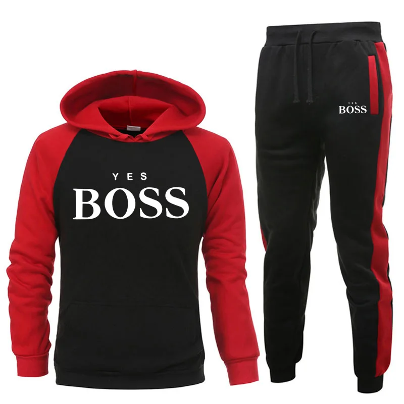 New Yes Boss Pullover Men Fashion Tracksuit Men Casual Sportswear Male Hoodies+Pants Sets Man Patchwork Hooded Sweatshirt Suits
New Yes Boss Pullover Men Fashion Tracksuit Men Casual Sportswear Male Hoodies+Pants Sets Man Patchwork Hooded Sweatshirt Suits