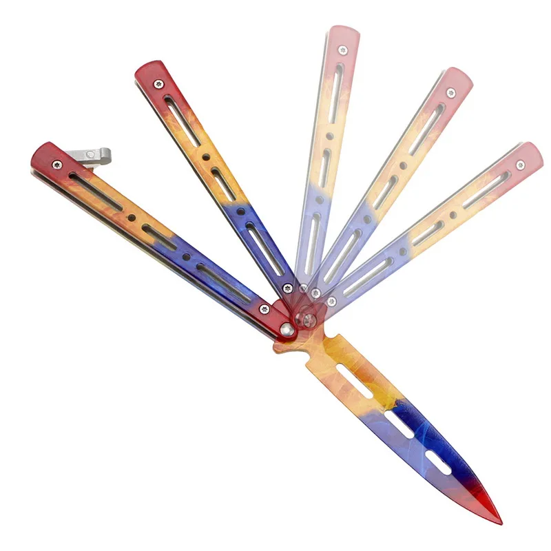 Butterfly Titanium Alloy Folding Knife Butterfly Knife Training Knife Frosted Box Blade Bladeless Tool Collector's Edition
Butterfly Titanium Alloy Folding Knife Butterfly Knife Training Knife Frosted Box Blade Bladeless Tool Collector's Edition