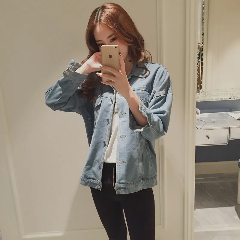 Photo Shoot 2016 Autumn New Style Female Jeans Coat Harajuku Wind BF Jacket Korean-style Fashion Loose And Plus-sized
Photo Shoot 2016 Autumn New Style Female Jeans Coat Harajuku Wind BF Jacket Korean-style Fashion Loose And Plus-sized