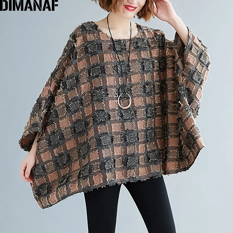 DIMANAF Plus Size Women Blouse Shirts Big Size Casual Tassel Patchwork Plaid Lady Tops Tunic Batwing Sleeve Loose Female Clothes 
DIMANAF Plus Size Women Blouse Shirts Big Size Casual Tassel Patchwork Plaid Lady Tops Tunic Batwing Sleeve Loose Female Clothes