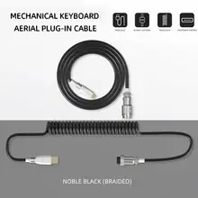 Coiling Mechanical Keyboard Aviation Connector Type-c Mechanical Keyboard Keyboard Type Cable Usb C Usb X6l0
Coiling Mechanical Keyboard Aviation Connector Type-c Mechanical Keyboard Keyboard Type Cable Usb C Usb X6l0