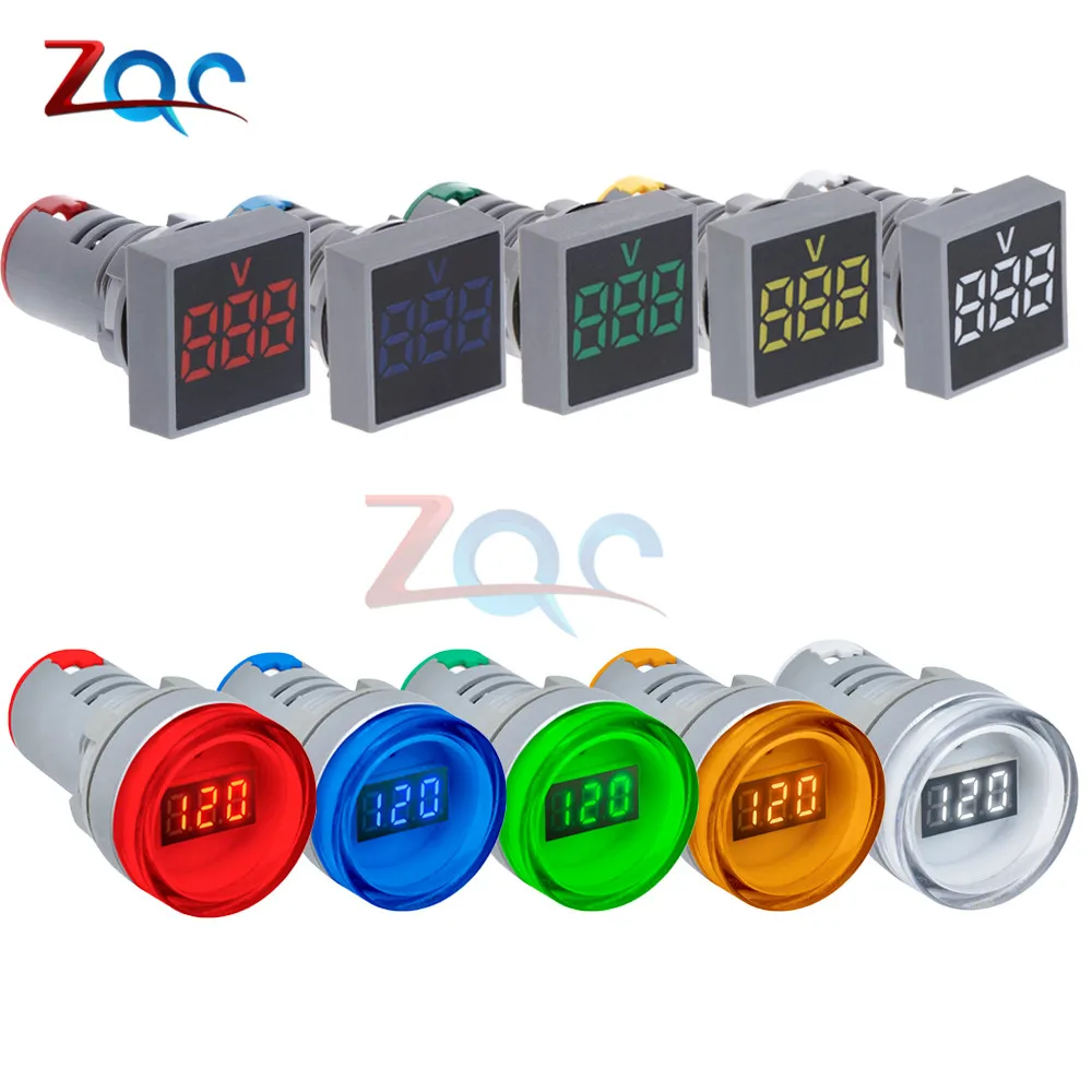 22mm LED Digital Display Voltmeter Gauge Volt Voltage Meter Indicator Signal Lamp Lights Tester Combo Measuring Range 12-500V AC
22mm LED Digital Display Voltmeter Gauge Volt Voltage Meter Indicator Signal Lamp Lights Tester Combo Measuring Range 12-500V AC