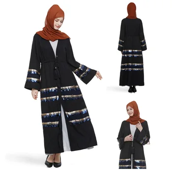 Elegant Muslim Sequins Abaya Belt Maxi Dress Cardigan Long Robes Kimono Jubah Ramadan Eid Arabic Dubai Caftan Islamic Prayer
Elegant Muslim Sequins Abaya Belt Maxi Dress Cardigan Long Robes Kimono Jubah Ramadan Eid Arabic Dubai Caftan Islamic Prayer