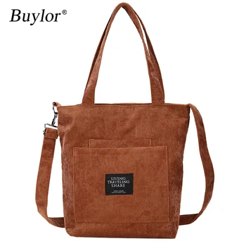 Buylor Handbag for Women Corduroy Tote Bag Striped Cloth Shoulder Bag Large Capacity Crossbody Bag Canvas Messenger Pouch
Buylor Handbag for Women Corduroy Tote Bag Striped Cloth Shoulder Bag Large Capacity Crossbody Bag Canvas Messenger Pouch
