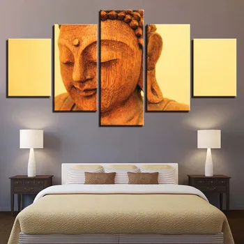 Canvas Print Picture Wall Art 5 Pieces Buddha Statue Paintings Home Decoration Modular Modern Poster For Living Room Framework
Canvas Print Picture Wall Art 5 Pieces Buddha Statue Paintings Home Decoration Modular Modern Poster For Living Room Framework