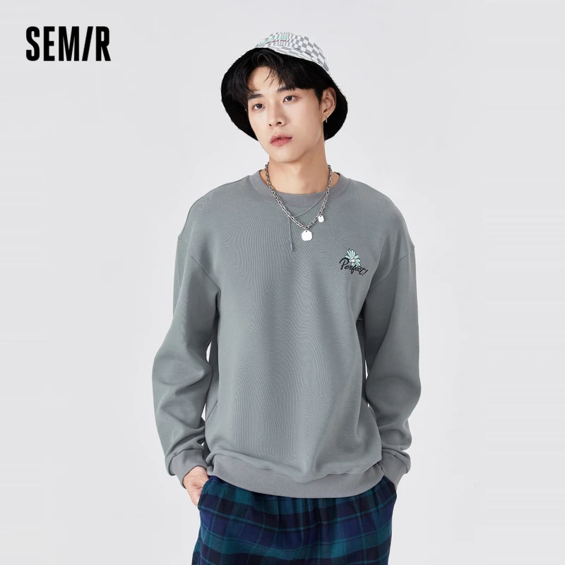 SEMIR Sweatshirt Men Gray 2021 Autumn New Flower Pattern O Neck Hoodie Trendy Loose Men'S Hong Kong Style Clothes
SEMIR Sweatshirt Men Gray 2021 Autumn New Flower Pattern O Neck Hoodie Trendy Loose Men'S Hong Kong Style Clothes