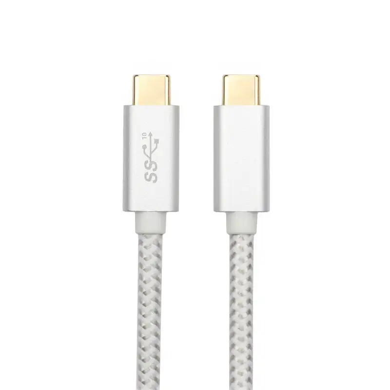 20V/3A 10Gbps Braided Aluminum Shell USB Type C 3.1 Gen2 Cable USB-C Male to Male Fast Charging Data Syncing Cord
20V/3A 10Gbps Braided Aluminum Shell USB Type C 3.1 Gen2 Cable USB-C Male to Male Fast Charging Data Syncing Cord