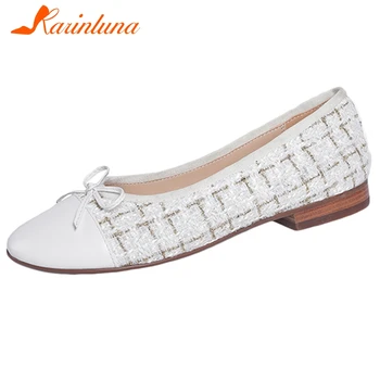 KARINLUNA Casual Low Heel Flats Fashion Patent Leather Ballet Flats Women 2020 Spring Trendy Brand Patchwork Shoes Woman 
KARINLUNA Casual Low Heel Flats Fashion Patent Leather Ballet Flats Women 2020 Spring Trendy Brand Patchwork Shoes Woman