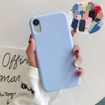 Luxury Soft Silicone Candy color Case For iPhone 11 Pro XS Max XR X 7 8 Plus 8Plus 7Plus 6S 6 S Cover for Back Cover Couple
Luxury Soft Silicone Candy color Case For iPhone 11 Pro XS Max XR X 7 8 Plus 8Plus 7Plus 6S 6 S Cover for Back Cover Couple
