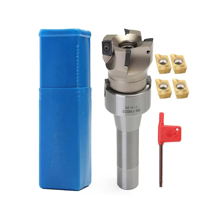 R8 Fmb22 Arbor400R 50Mm Face End Mill Shell Cutter 4X Apmt1604 Carbide Inserts Cutting Light Small Resistance Milling Cutter Set
R8 Fmb22 Arbor400R 50Mm Face End Mill Shell Cutter 4X Apmt1604 Carbide Inserts Cutting Light Small Resistance Milling Cutter Set
