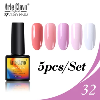 Arte Clavo Nail Gel Polish Set Fast Shipping 5pcs/kit Long Lasting Soak Off Nail Gel UV LED Manicure Varnishes Hybrid Nail Art
Arte Clavo Nail Gel Polish Set Fast Shipping 5pcs/kit Long Lasting Soak Off Nail Gel UV LED Manicure Varnishes Hybrid Nail Art