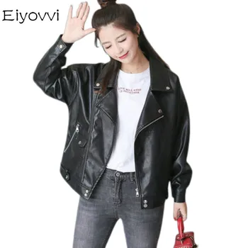 2020 New Loose PU Faux Leather Jacket Women Classic Moto Biker Jacket Spring Autumn Basic Coat Plus Size Outerwear Campera Mujer
2020 New Loose PU Faux Leather Jacket Women Classic Moto Biker Jacket Spring Autumn Basic Coat Plus Size Outerwear Campera Mujer