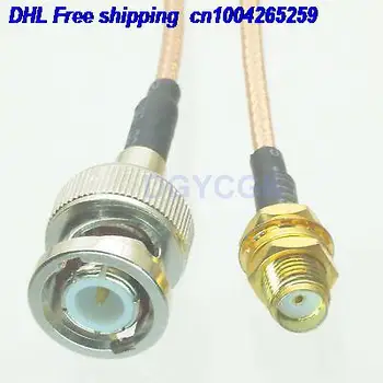 DHL 50pcs BNC male plug to SMA female jack bulkhead RG316 Jumper pigtail 20" cable 22j
DHL 50pcs BNC male plug to SMA female jack bulkhead RG316 Jumper pigtail 20" cable 22j