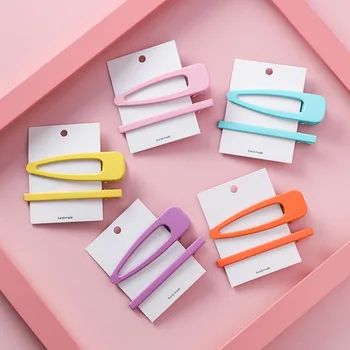 2pcs/set Korean Girl Hair Clips for Women Fluorescence Candy Color Hair Styling Snap Clip Hairpins Metal BB clip Accessories
2pcs/set Korean Girl Hair Clips for Women Fluorescence Candy Color Hair Styling Snap Clip Hairpins Metal BB clip Accessories