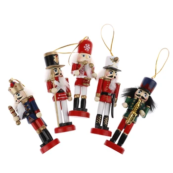 5Pcs Wooden Nutcracker Doll Soldier Miniature Figurines Vintage Handcraft Puppet New Year Christmas Ornaments Home Decor
5Pcs Wooden Nutcracker Doll Soldier Miniature Figurines Vintage Handcraft Puppet New Year Christmas Ornaments Home Decor