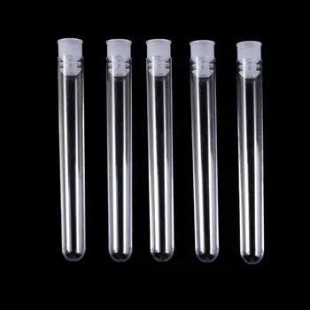 50Pcs/Pack 12x100mm Transparent Laboratory Clear Plastic Test Tubes Vials With Push Cap School Lab Supplies DXAC 
50Pcs/Pack 12x100mm Transparent Laboratory Clear Plastic Test Tubes Vials With Push Cap School Lab Supplies DXAC