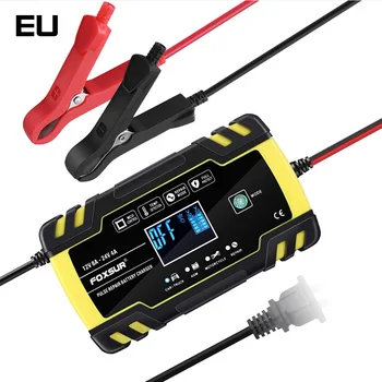 Car Battery Charger 12/24V 8A Touch Screen Pulse Repair LCD Battery Charger For Car Motorcycle Lead Acid Battery AGM/GEL Wet
Car Battery Charger 12/24V 8A Touch Screen Pulse Repair LCD Battery Charger For Car Motorcycle Lead Acid Battery AGM/GEL Wet