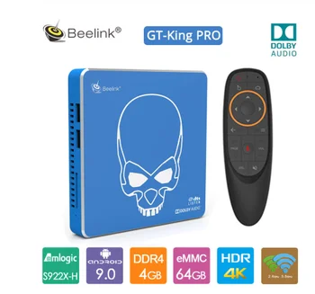 Beelink GT-King Pro Hi-Fi Lossless Sound TV Box with Dolby Audio Listen Amlogic S922X-H Android 9.0 4GB 64GB Media Player
Beelink GT-King Pro Hi-Fi Lossless Sound TV Box with Dolby Audio Listen Amlogic S922X-H Android 9.0 4GB 64GB Media Player