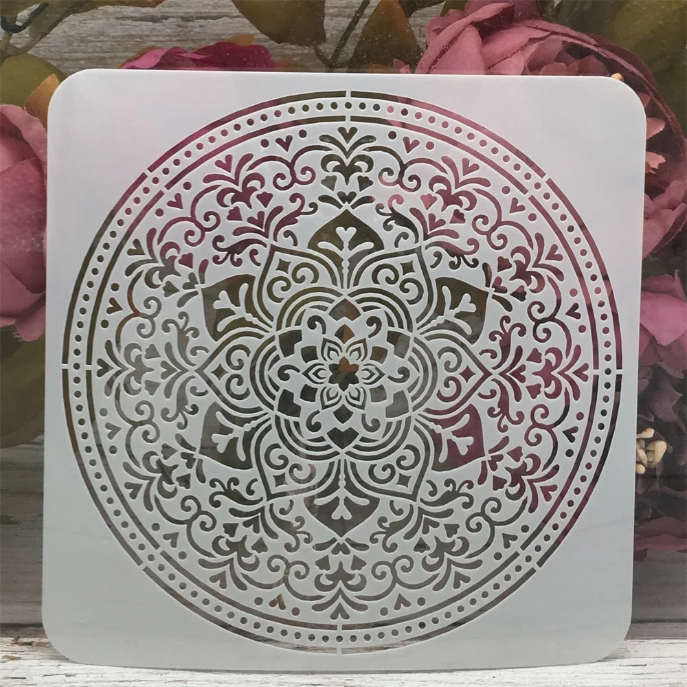 Mandala Circle Design 9 DIY Layering Stencils Painting Scrapbook Coloring Embossing Album Decorative Template
Mandala Circle Design 9 DIY Layering Stencils Painting Scrapbook Coloring Embossing Album Decorative Template