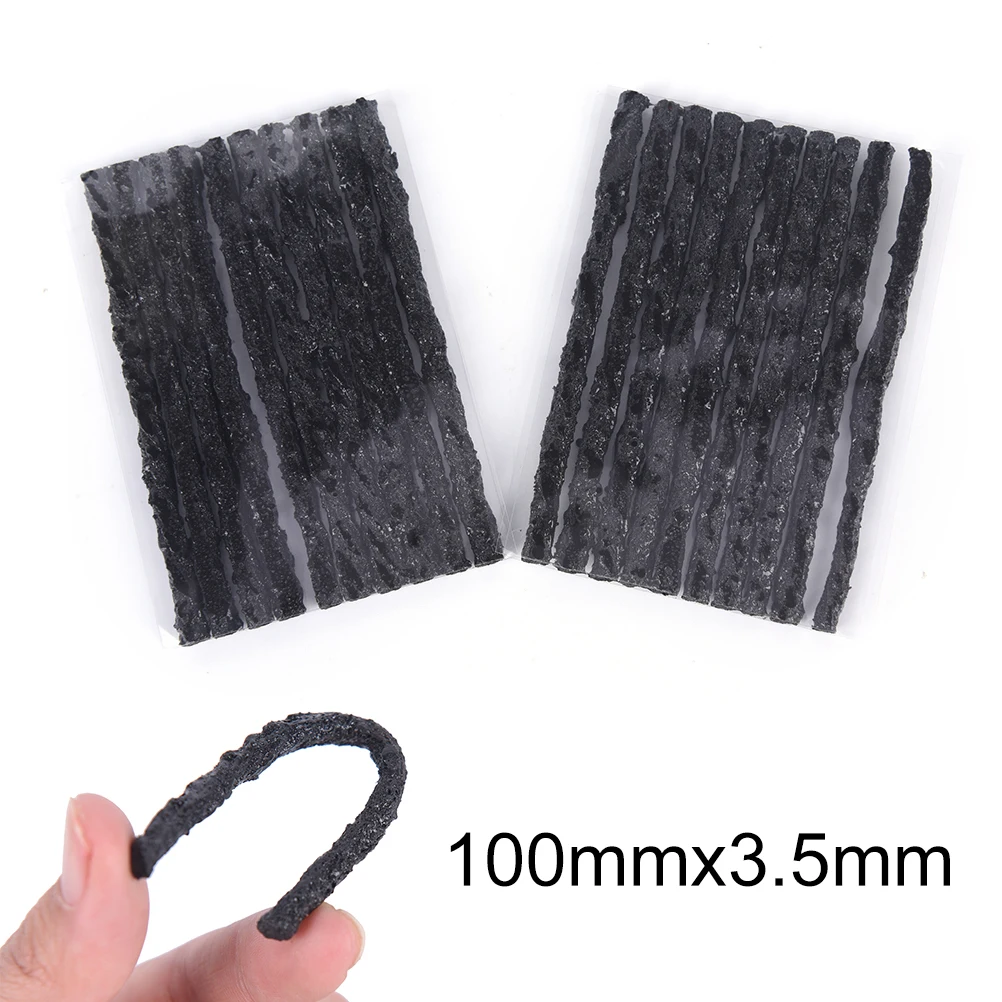 

20pcs NEW Tubeless Tire Repair Strips Stirring Glue Tyre Puncture Emergency Repairing Rubber Strips For Auto Car Bike Motorcycle