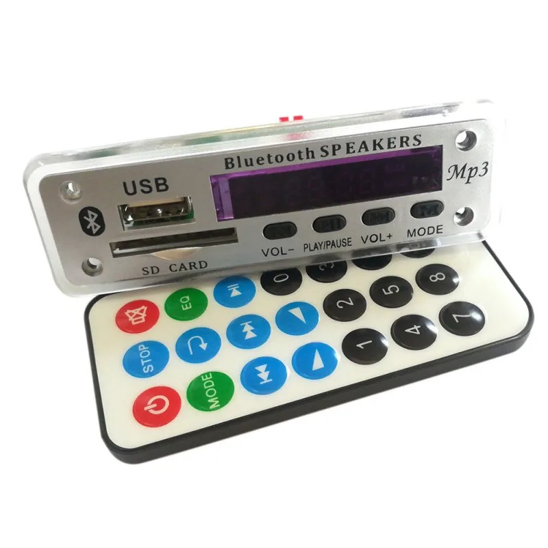 New Wireless Bluetooth 5.0 12V MP3 WMA Decoder Board Audio Lossless APE Module USB TF FM Radio Support Power-off Memory Playback
New Wireless Bluetooth 5.0 12V MP3 WMA Decoder Board Audio Lossless APE Module USB TF FM Radio Support Power-off Memory Playback