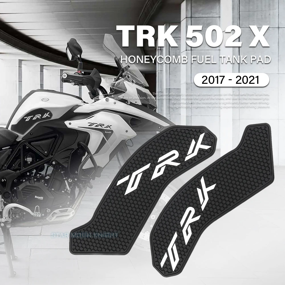 Motorcycle Tankpad anti-slip tank Pad protection stickers SIDE TANK PADS Traction Pad Fit For Benelli TRK502X TRK 502 X 2017 -
Motorcycle Tankpad anti-slip tank Pad protection stickers SIDE TANK PADS Traction Pad Fit For Benelli TRK502X TRK 502 X 2017 -