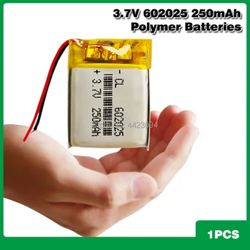 602025 3.7V 250mAh Lithium Battery Polymer Rechargeable Battery for MP3 MP4 bluetooth speaker car locator smart wear
602025 3.7V 250mAh Lithium Battery Polymer Rechargeable Battery for MP3 MP4 bluetooth speaker car locator smart wear