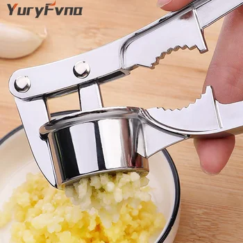 YuryFvna Garlic Pres Mincer Ginger Crusher Peeler Squeezer Heavy Duty Garlic Presser Crush Chopper Kitchen Gadget