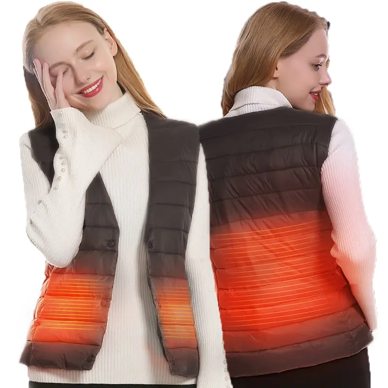Women USB Heated Vest Lightweight Heated Waistcoat Quick Heating Vest Washable Warm Vest Winter Elastic Female Tops
Women USB Heated Vest Lightweight Heated Waistcoat Quick Heating Vest Washable Warm Vest Winter Elastic Female Tops
