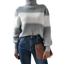 Fanco 2020 Fashion Casual Women Sweater Knitted PulloversTurtleneck Lantern Long Sleeve Female Loose Autumn and Winter Patchwork
Fanco 2020 Fashion Casual Women Sweater Knitted PulloversTurtleneck Lantern Long Sleeve Female Loose Autumn and Winter Patchwork