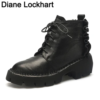Woman Autumn Ankle Boots Casual Lace Up Low Heels Female Platform Shoes Ladies Gladiator Short Botas Fashion Sewing Footwear 42 
Woman Autumn Ankle Boots Casual Lace Up Low Heels Female Platform Shoes Ladies Gladiator Short Botas Fashion Sewing Footwear 42
