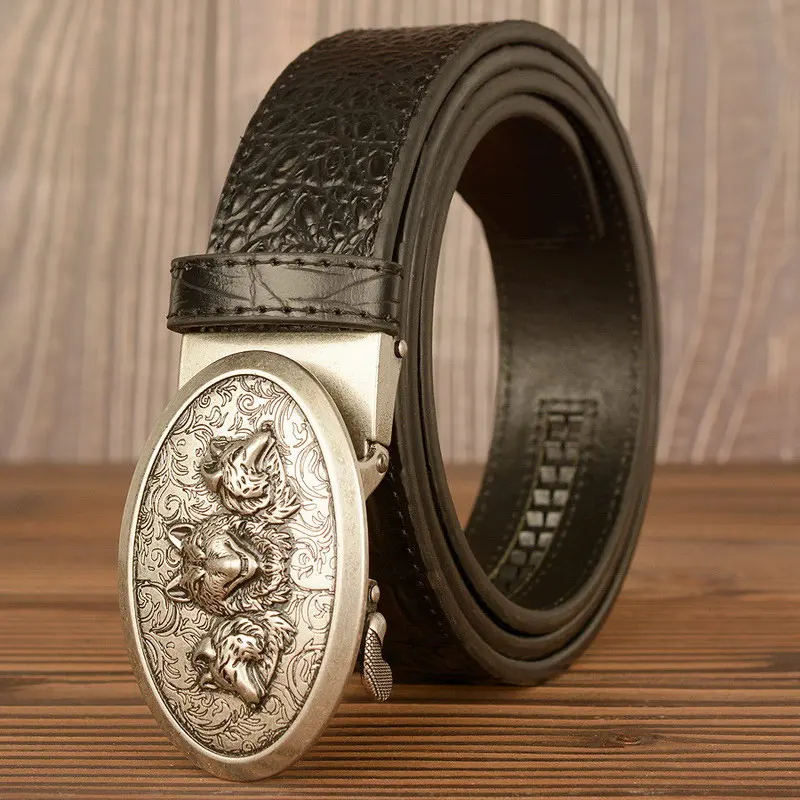 Fashion Mens Leisure Belt Europe Party Alligator Pattern Waist Strap British Jeans Accessories Wolves Automatic Buckle Cinto
Fashion Mens Leisure Belt Europe Party Alligator Pattern Waist Strap British Jeans Accessories Wolves Automatic Buckle Cinto